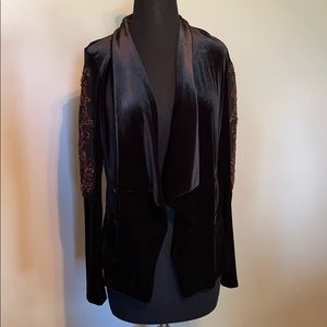 NWT Velour velvet/blazer with shawl collar